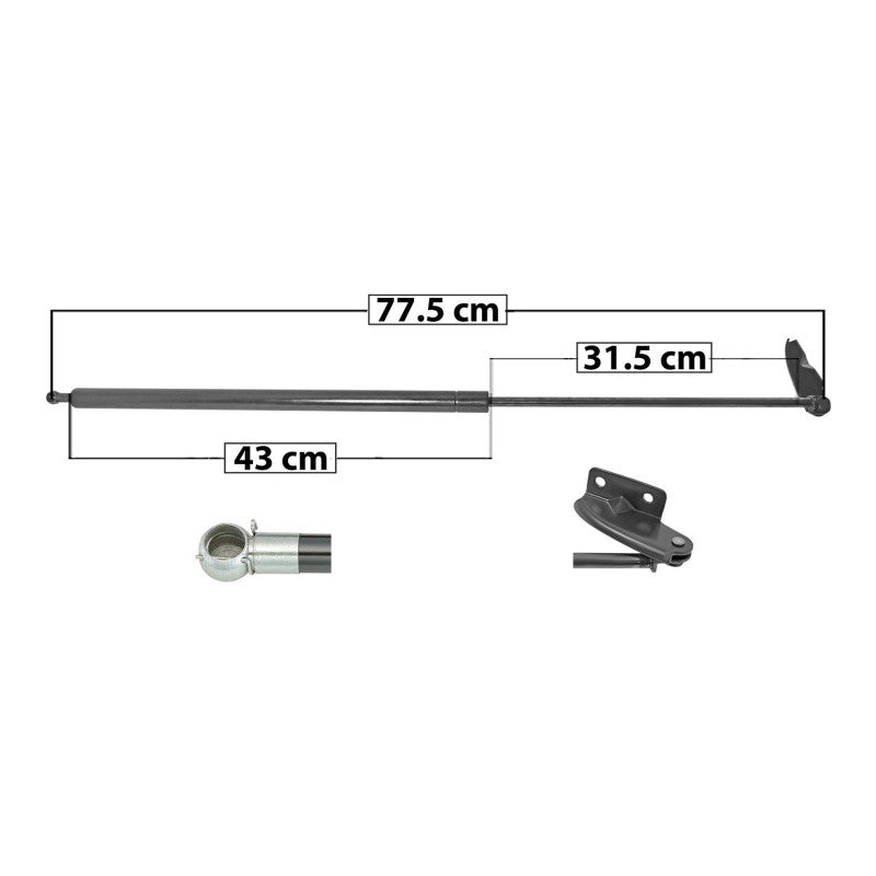 MANJ-50858 - AMORTIGUADOR CAJUELA PARA NISSAN ICHI VAN 1987-2003 DERECHO