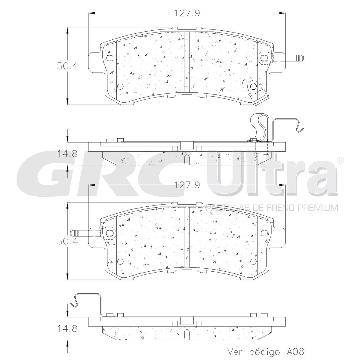 GCD1510 - BALATAS CERAMICAS TRASERAS PARA INFINITI QX56 5.6L 2012-2012