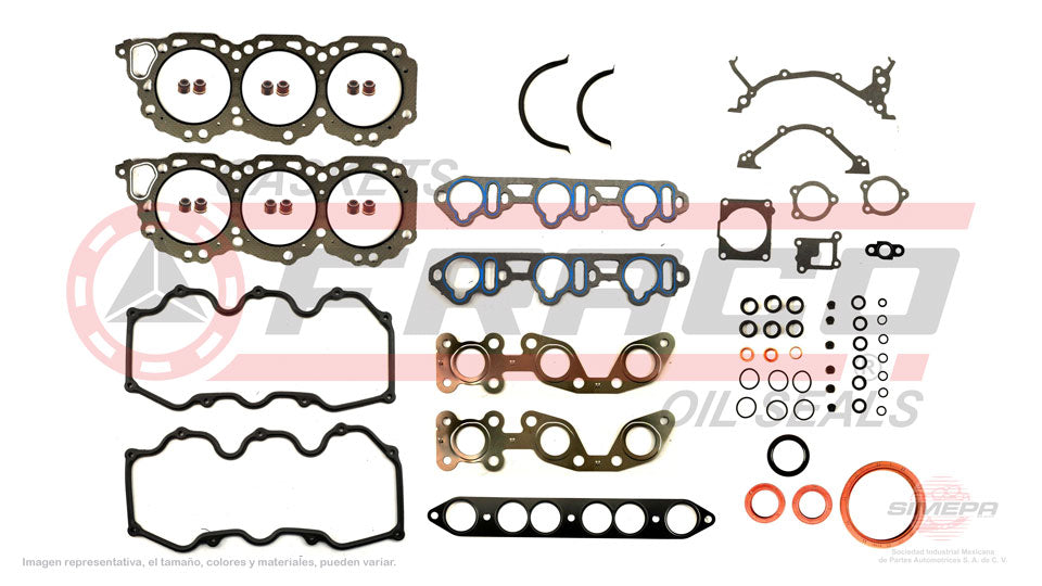 FSX-5862010 - JUEGO DE EMPAQUES PARA INFINITI QX4 V6 3.3 L 12 V. SOHC VG33E 1997-2000