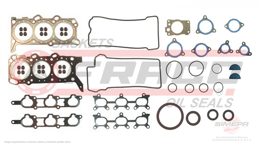 FSX-7662010 - JUEGO DE EMPAQUES PARA CHEVROLET TRACKER V6 2.5 L 24 V. DOHC H25A 2001-2004