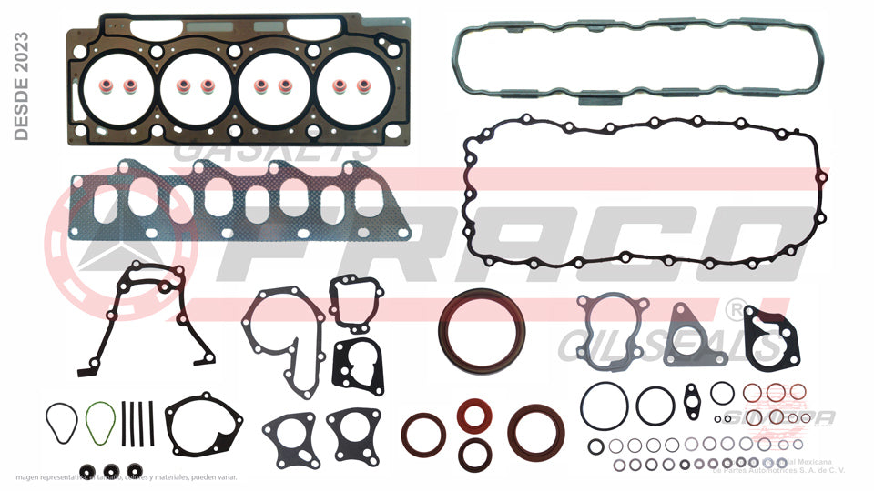 FSX-6540181 - JUEGO DE EMPAQUES PARA RENAULT TRAFIC L4 1.9 L DIESEL 8 V. DIESEL F9Q 2007-2014