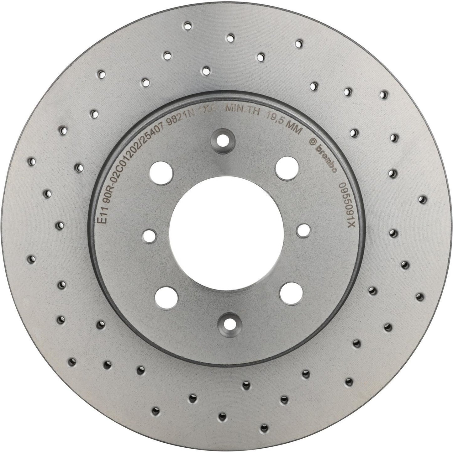 BRE-09.5509.1X - PAR DE DISCOS DE FRENO DELANTEROS PARA HONDA CITY EX 2010-2020