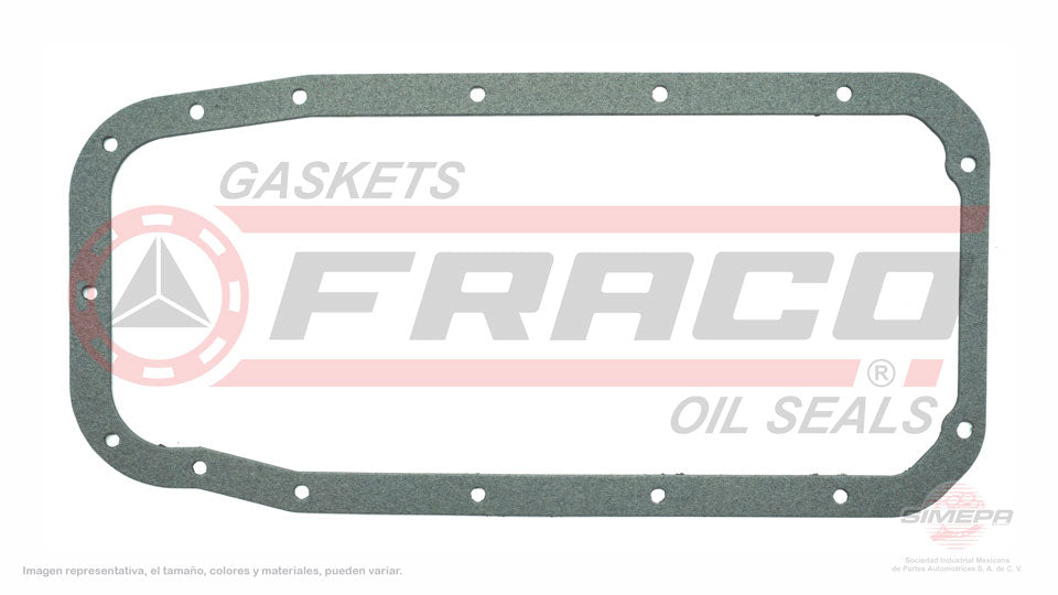 OSX-6040075 - EMPAQUE DE CARTER PARA CHEVROLET CHEVY L4 1.6 L. 8 V. SOHC 1996-2012