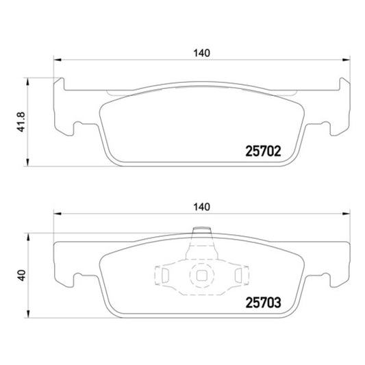 BRE-P68059 - BALATAS DELANTERAS PARA SMART FORTWO BASE 2016-2017