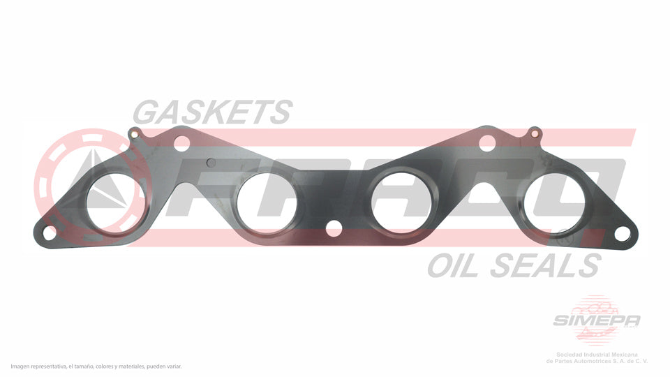 MEX-3540086 - EMPAQUE MULTIPLE DE ESCAPE PARA HONDA CIVIC L4 1.7 L SOHC 16 V. SOHC D17/A1A2A6A7 2001-2005