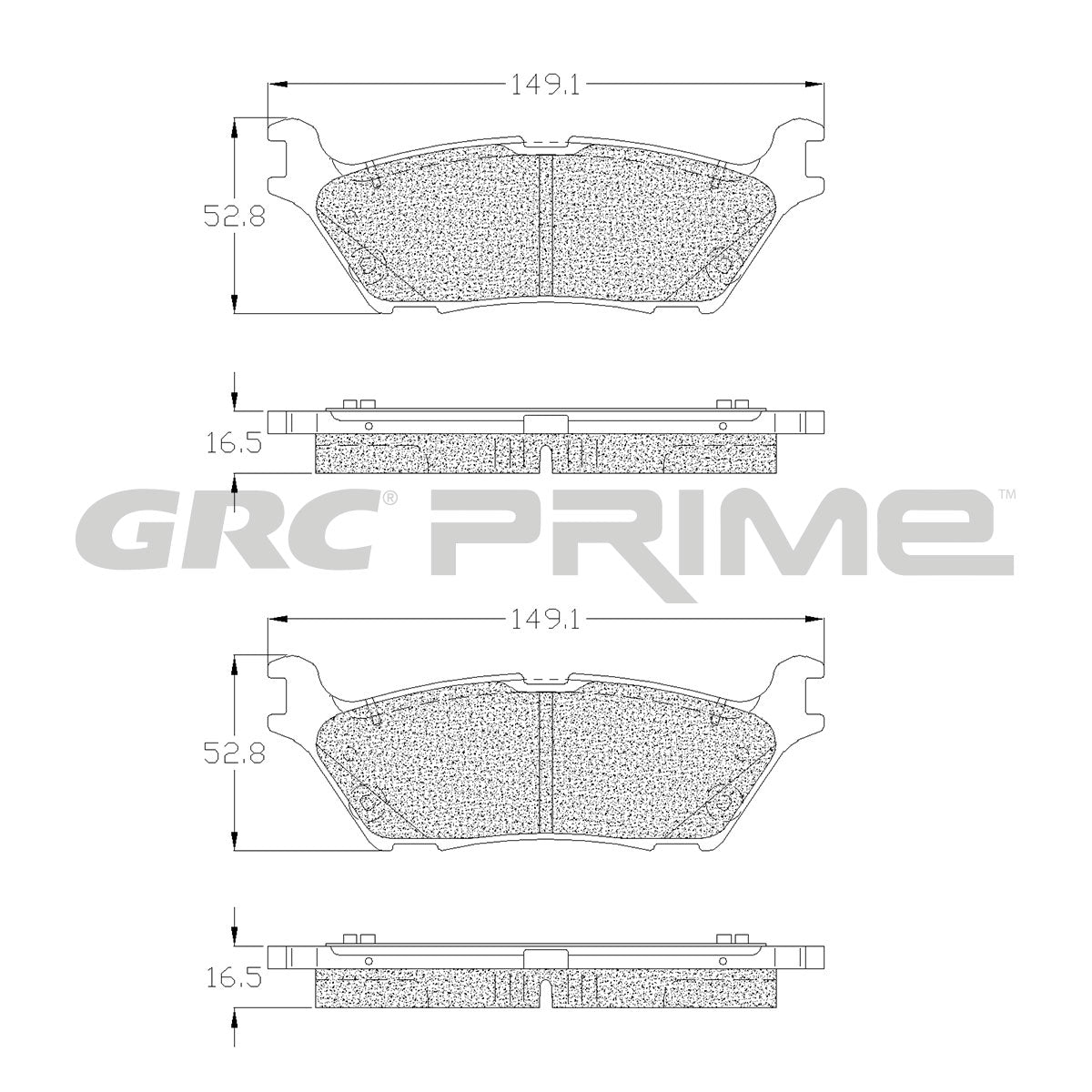 GPRD2383SD - BALATAS SEMIMETALICAS TRASERAS PARA FORD EXPEDITION 2023-2024