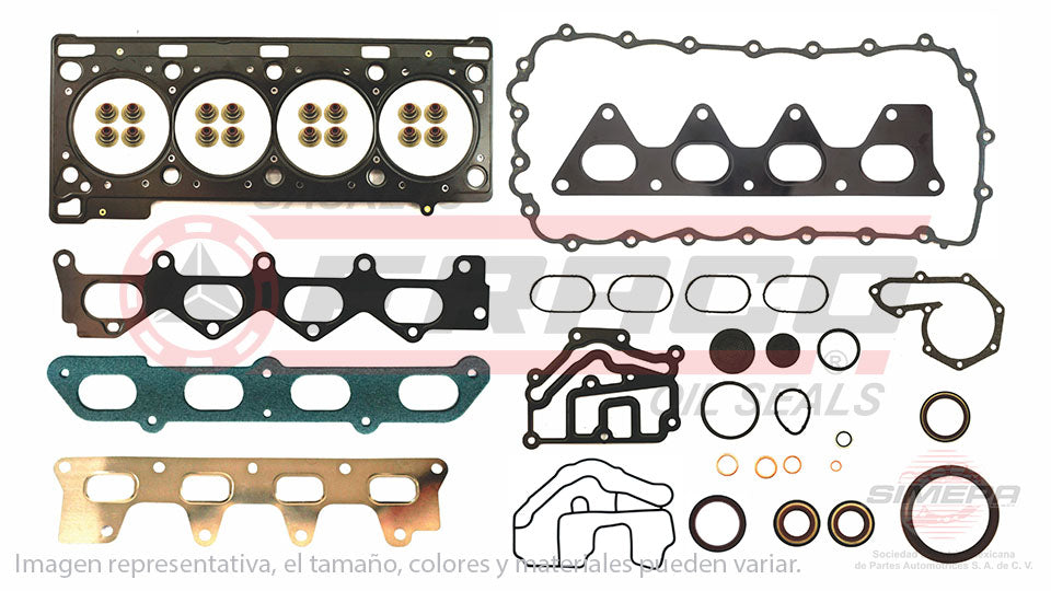FSX-6540170 - JUEGO DE EMPAQUES PARA RENAULT MEGANE L4 1.8 L 16 V. DOHC F4P 2001-2003