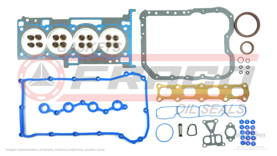 FSX-1140070-1 - JUEGO DE EMPAQUES PARA CHRYSLER 200 L4 2.4 L ED3 16 V. DOHC GEMA 2011-2013