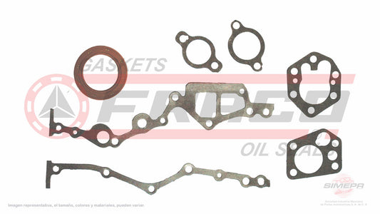 TCX-5840238 - EMPAQUE DE TAPA DE DISTRIBUCION PARA NISSAN 720 L4 2.4 L 8 V. SOHC Z24 1983-1986