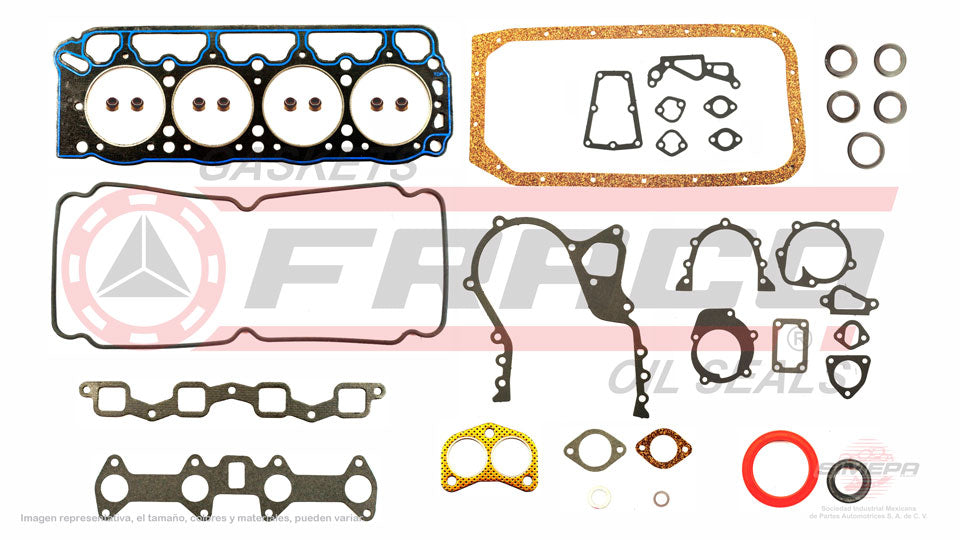 FSX-8040153 - JUEGO DE EMPAQUES PARA TOYOTA COROLLA L4 1.8 L 8 V. OHV 3TC 1981-1982