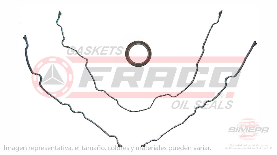TCX-2682183 - EMPAQUE DE TAPA DE DISTRIBUCION PARA FORD F-150 V8 6.2 L SOHC 16 V. SOHC ROMEO RAPTOR 2010-2014