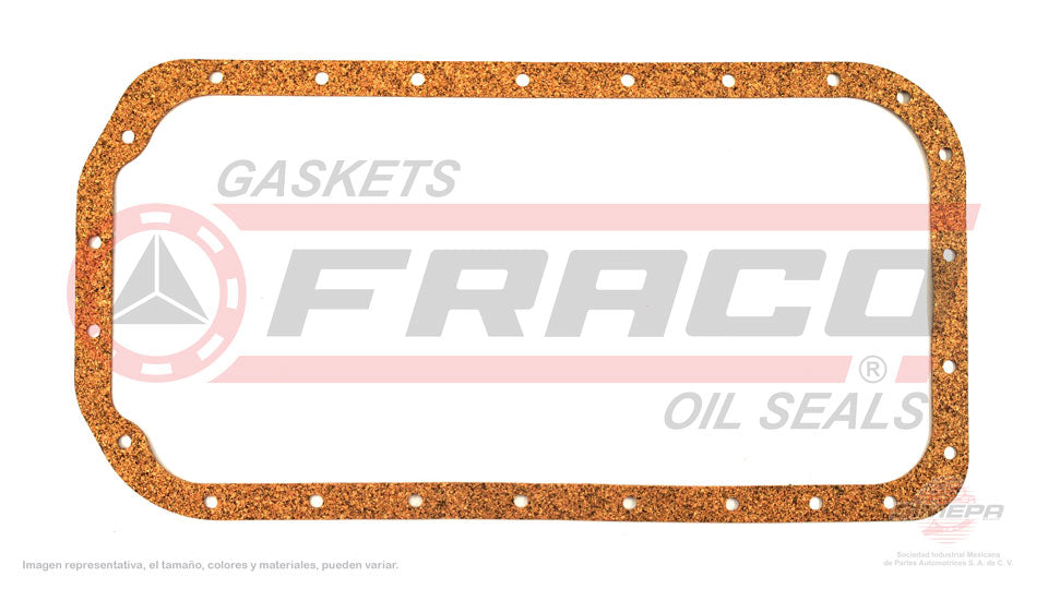OSX-5340240 - EMPAQUE DE CARTER PARA MAZDA B2600 L4 2.6 L 8 V. SOHC 1989