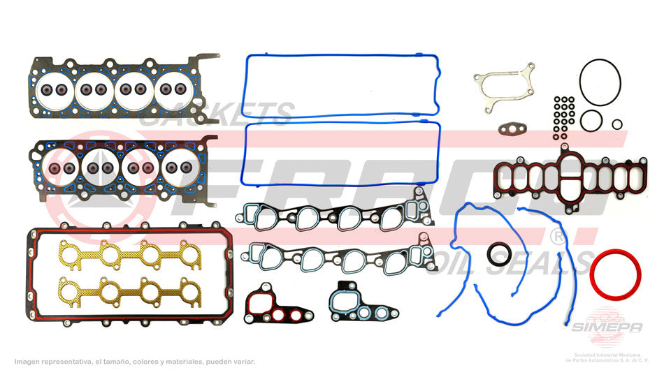FSX-2682096 - JUEGO DE EMPAQUES PARA FORD E-150 V8 4.6 L SOHC 16 V. SOHC 1999