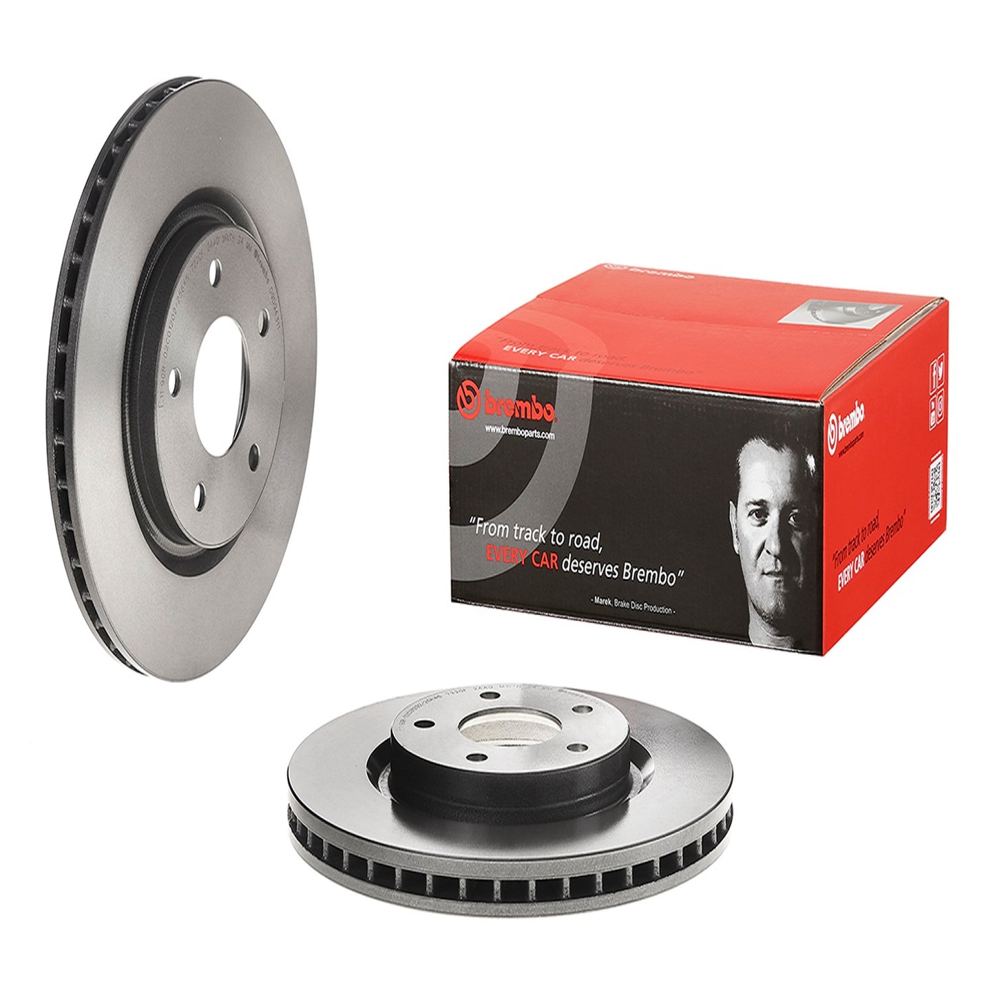 BRE-09.D943.11 - PAR DE DISCOS DE FRENO DELANTEROS PARA NISSAN ROGUE PLATINUM 2021-2021