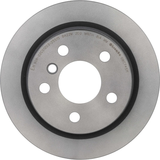 BRE-08.C745.11 - PAR DE DISCOS DE FRENO TRASEROS PARA MINI COOPER ALL BLACK 2013-2013