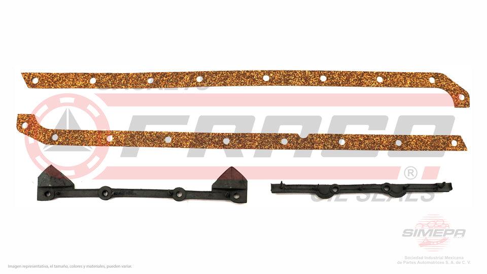 OSX-1160001 - EMPAQUE DE CARTER PARA CHRYSLER CORDOBA L6 3.7 L 12 V. 225 CID 1980-1983