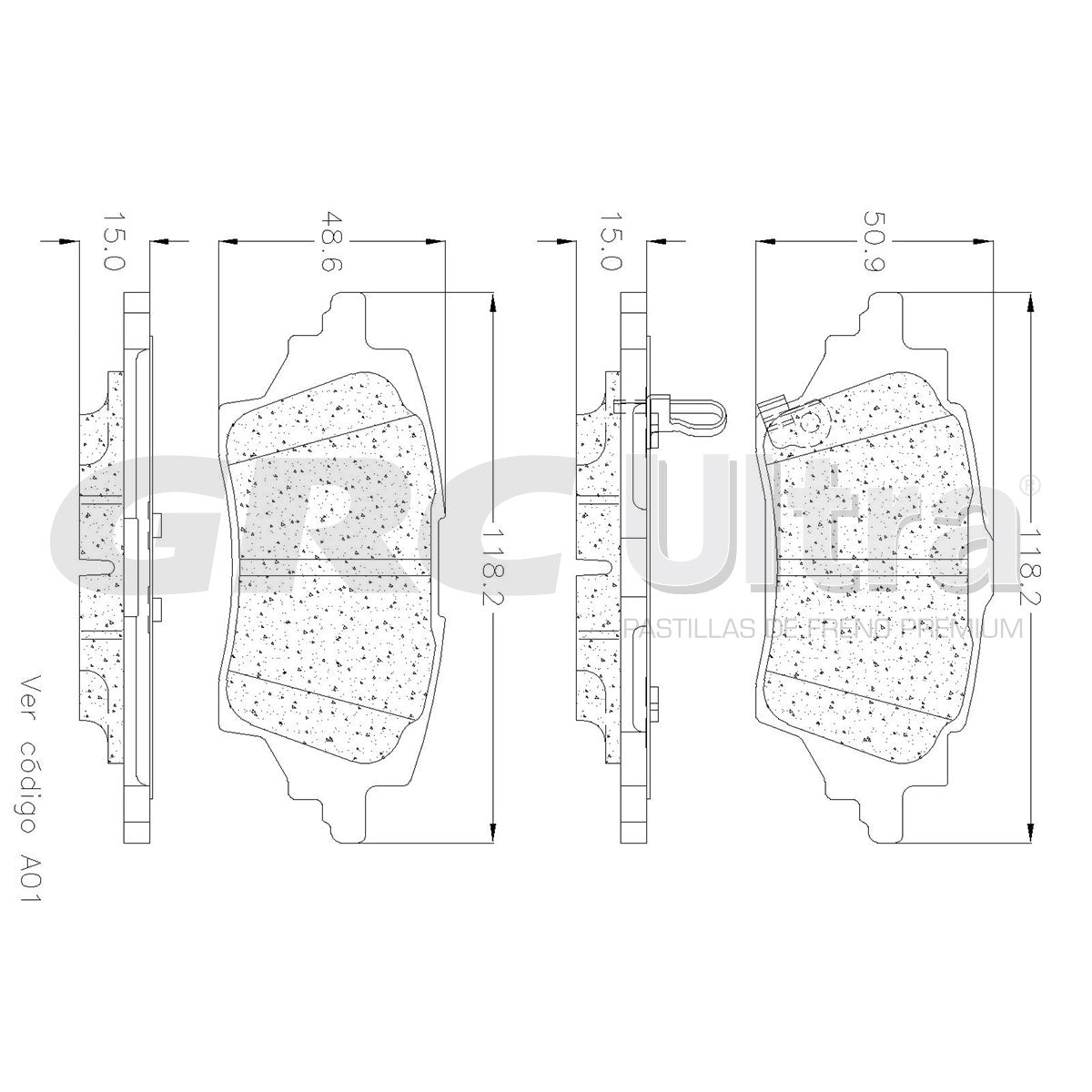 GCD2202 - BALATAS CERAMICAS TRASERAS PARA TOYOTA C-HR 2022-2022