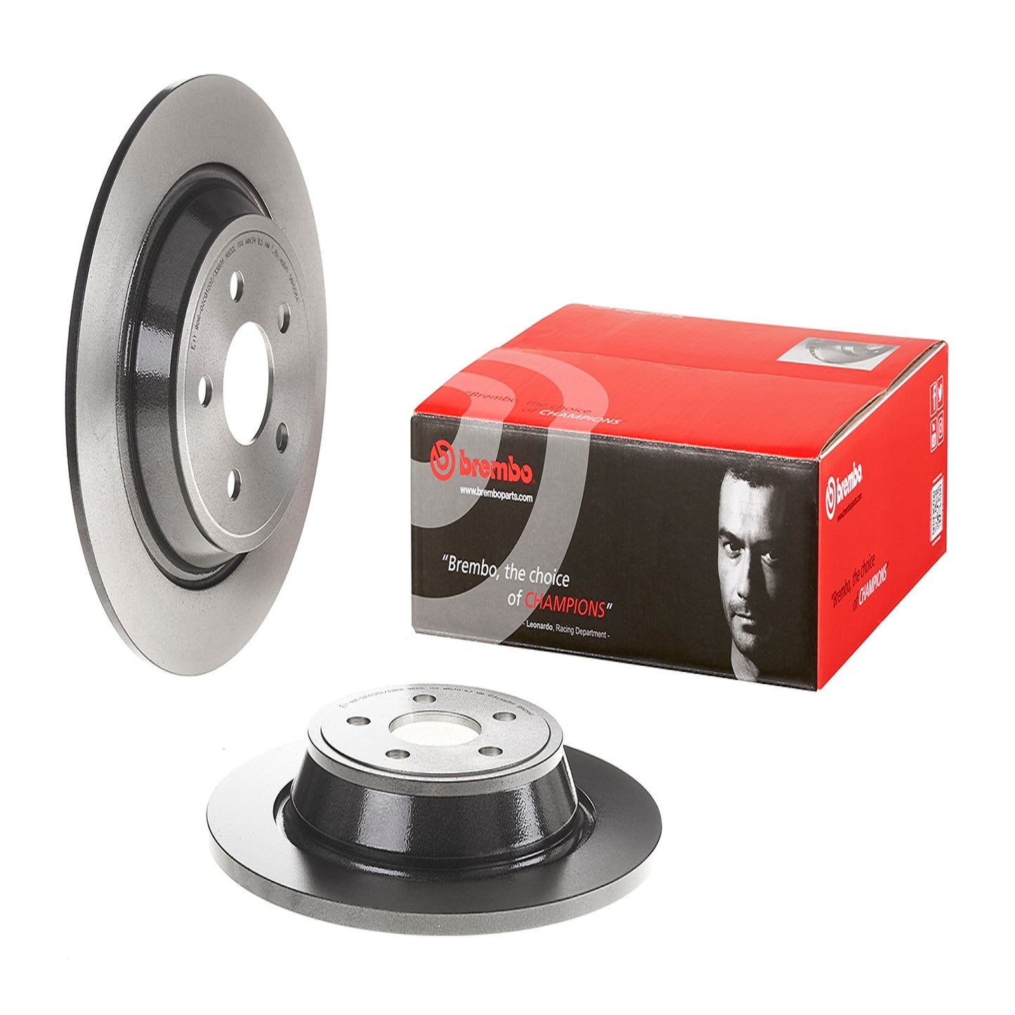 BRE-08.N258.41 - PAR DE DISCOS DE FRENO TRASEROS PARA FORD EDGE SE 2015-2020