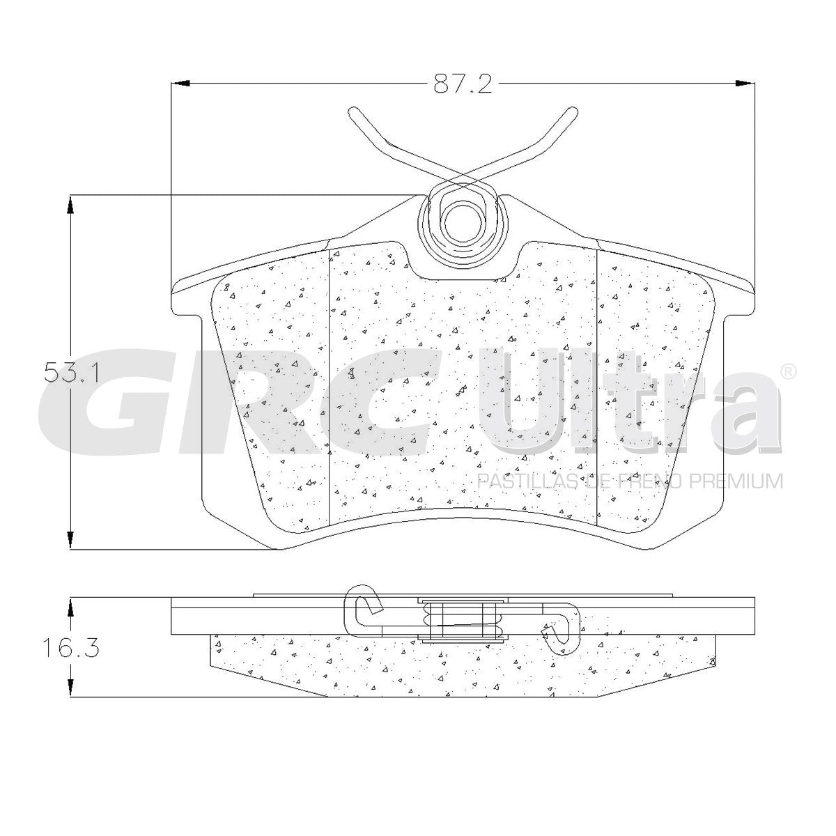 GCD340A - BALATAS CERAMICAS TRASERAS PARA AUDI A4 BASE 1.8L 2004-2004