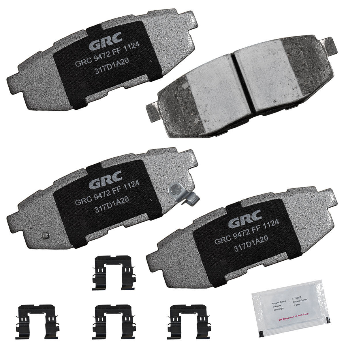 GPRD1124 - BALATAS CERAMICAS TRASERAS PARA SCION FR-S 2014-2016