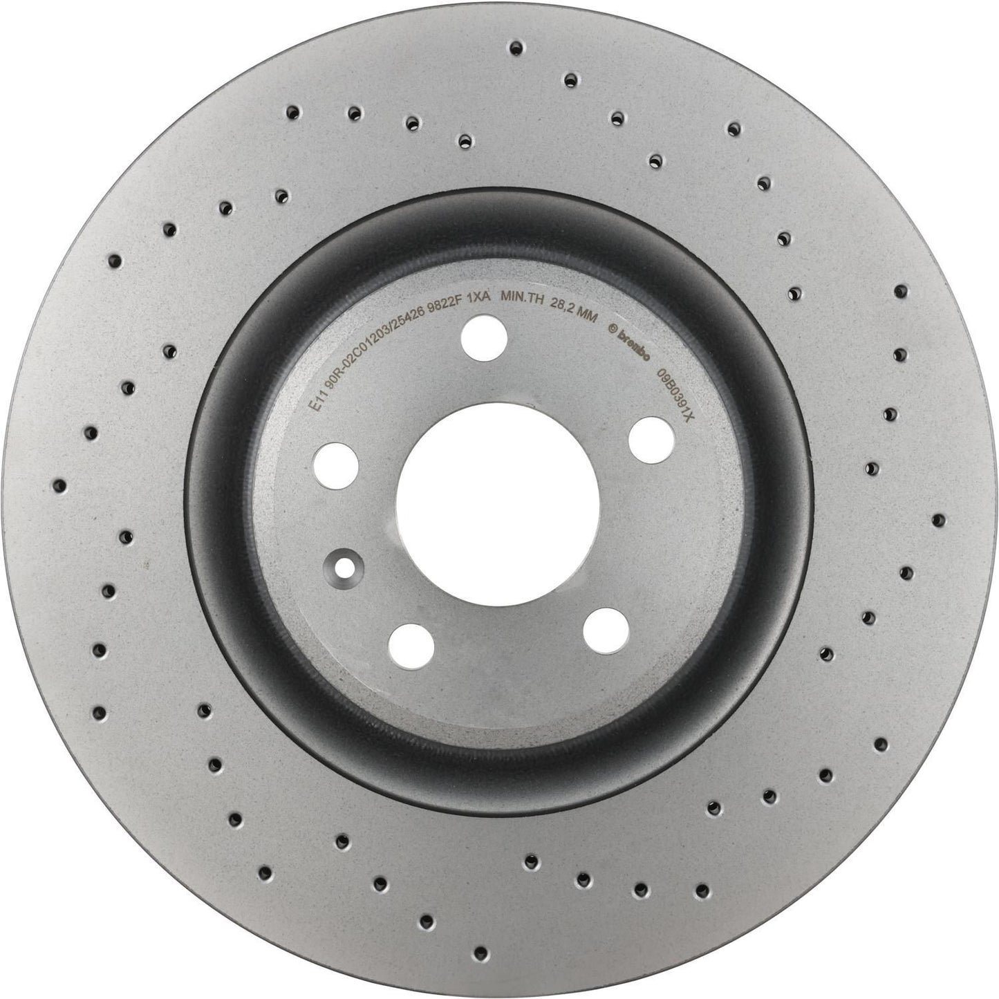 BRE-09.B039.1X - PAR DE DISCOS DE FRENO DELANTEROS PARA AUDI Q5 BASE 2009-2011