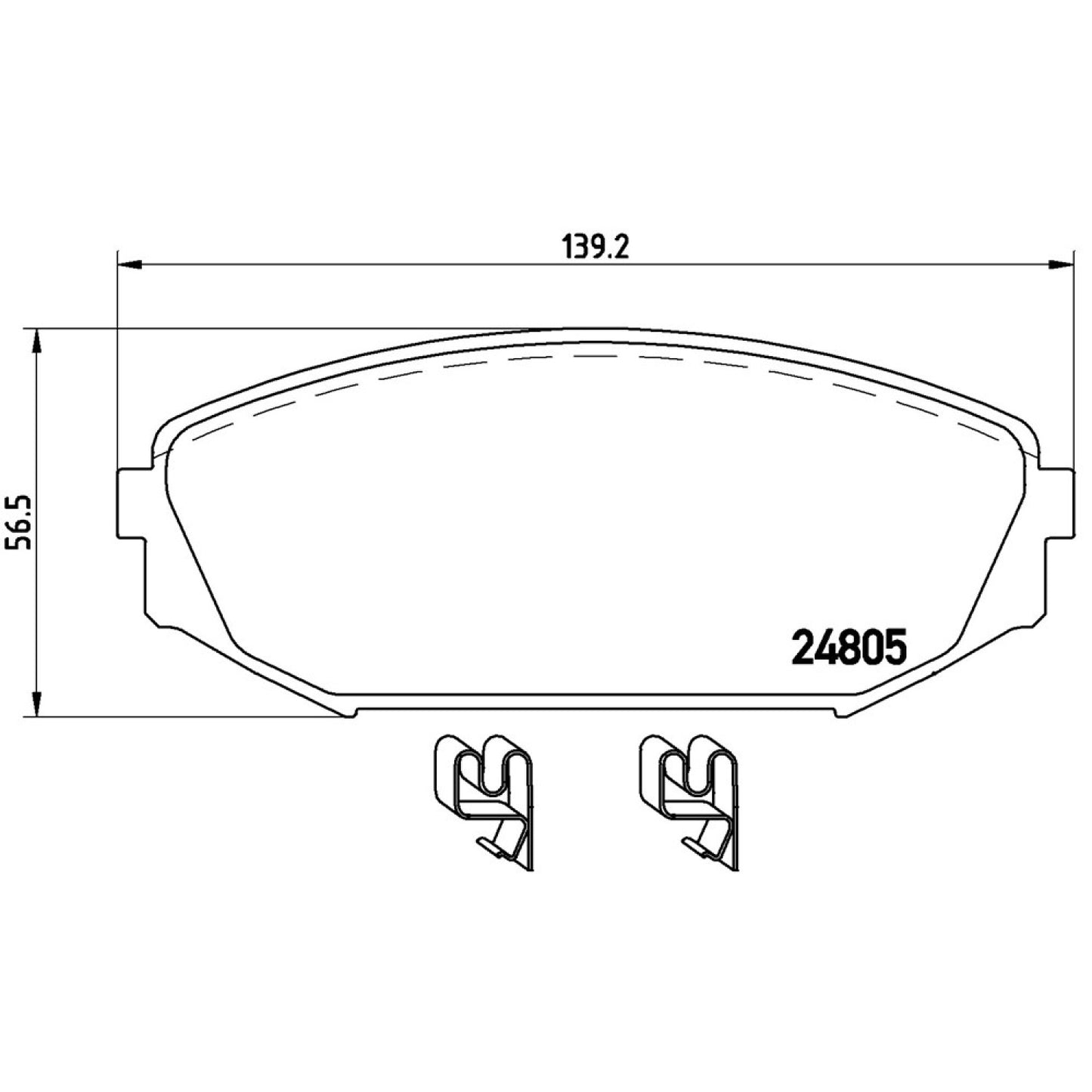 BRE-P28049 - BALATAS DELANTERAS PARA ACURA MDX BASE 2001-2002