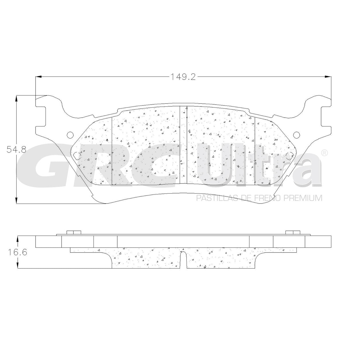 GCD1602 - BALATAS CERAMICAS TRASERAS PARA FORD F-150 2012-2014