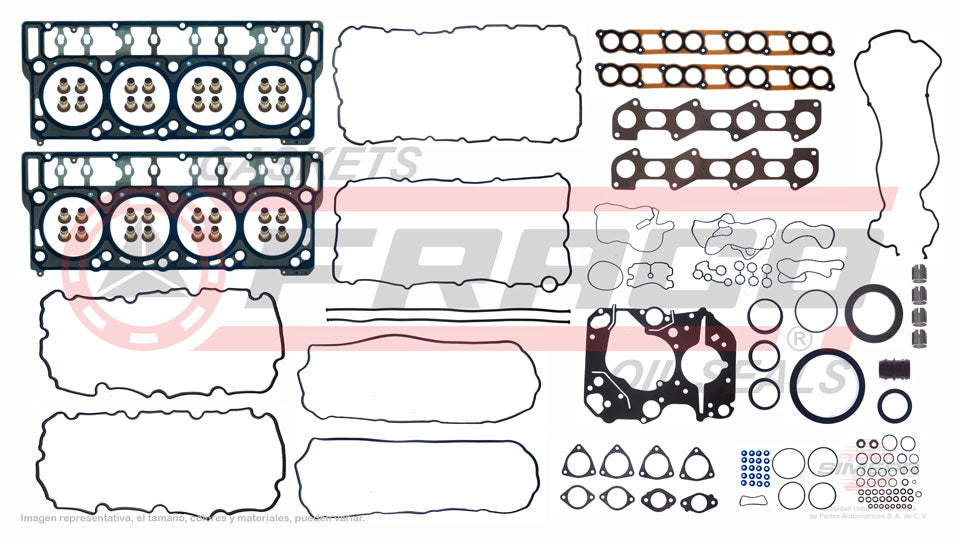FSX-2682144 - JUEGO DE EMPAQUES PARA FORD F-250 SD V8 6.4 L DIESEL 32 V. DIESEL TURBO POWER STROKE  2008-2010