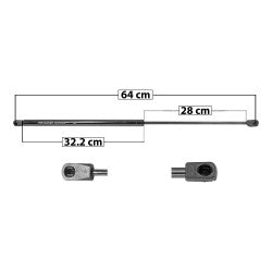 MANJ-50739 - AMORTIGUADOR COFRE PARA CHEVROLET HHR 2006-2011 DERECHA/IZQUIERDA