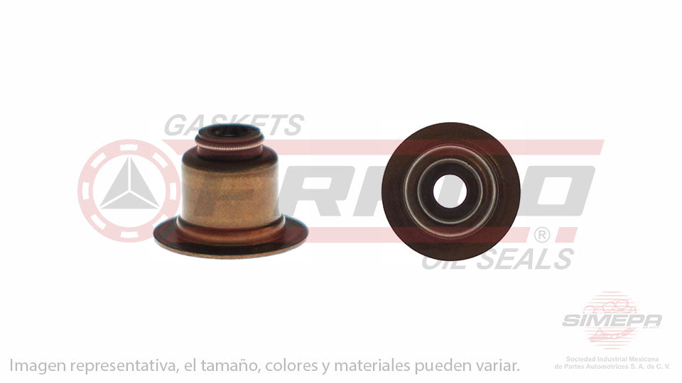 S-2437-V - (50 PIEZAS) SELLO DE VALVULA (RETEN) PARA FORD FIESTA L4 1.4 L DOHC 16 V. DOHC ZETEC 1998-2000