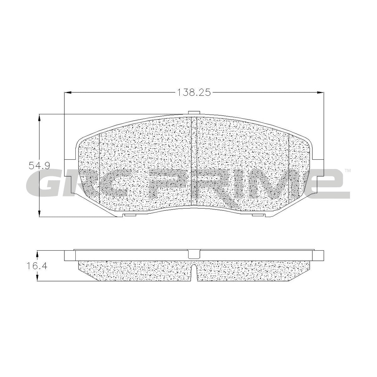 GPRD1188 - BALATAS CERAMICAS DELANTERAS PARA SUZUKI GRAND VITARA 2.4L 2009-2012