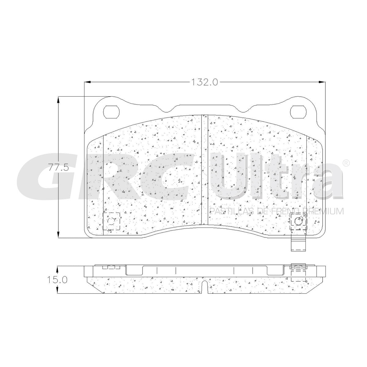 GCD1836 - BALATAS CERAMICAS DELANTERAS PARA BUICK REGAL GS 2016-2017
