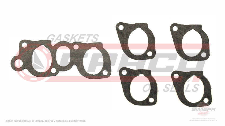MIX-0860001 - EMPAQUE MULTIPLE DE ADMISION PARA BMW 320 L6 2.0 L 12 V. SOHC M20 1977-1982