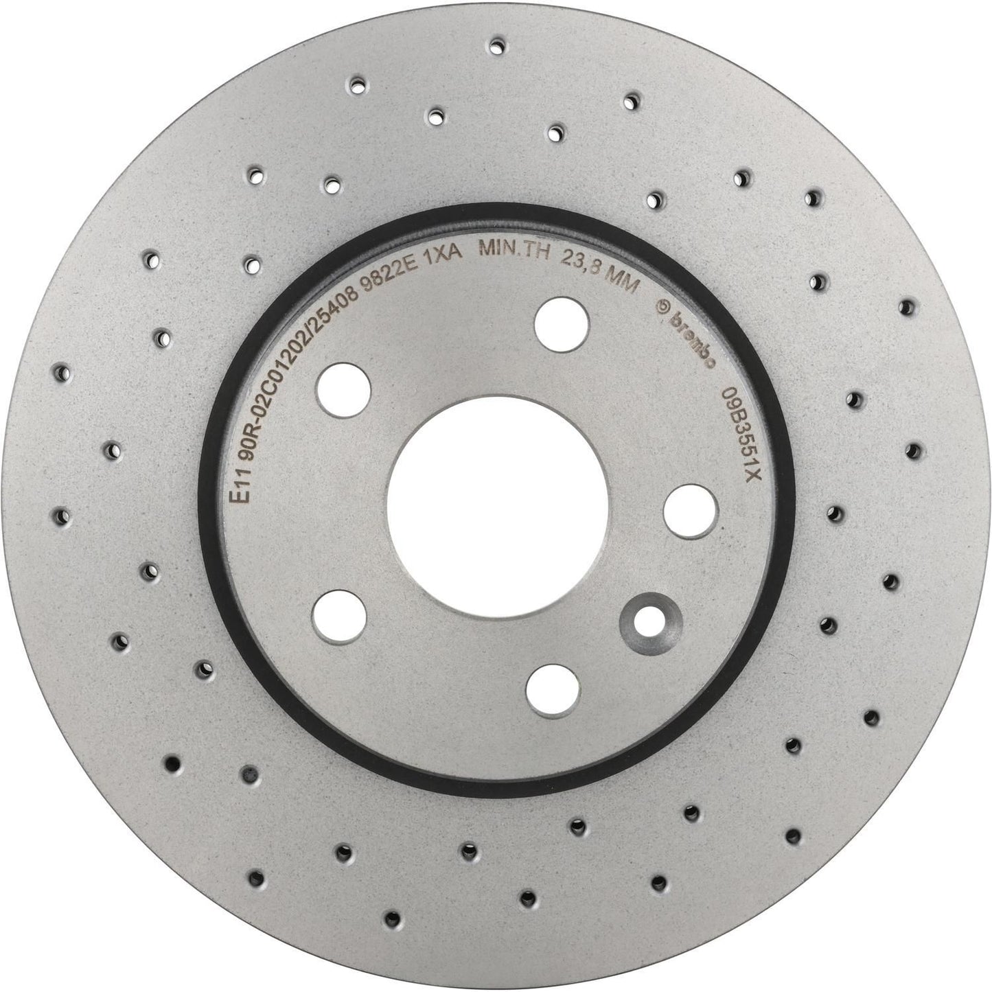 BRE-09.B355.1X - PAR DE DISCOS DE FRENO DELANTEROS PARA CHEVROLET CRUZE BASE 2010-2012