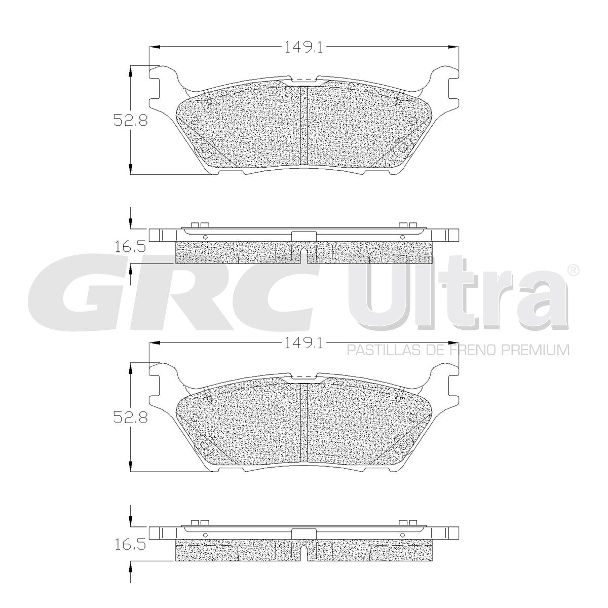 GCD2383 - BALATAS CERAMICAS TRASERAS PARA FORD EXPEDITION 2023-2024
