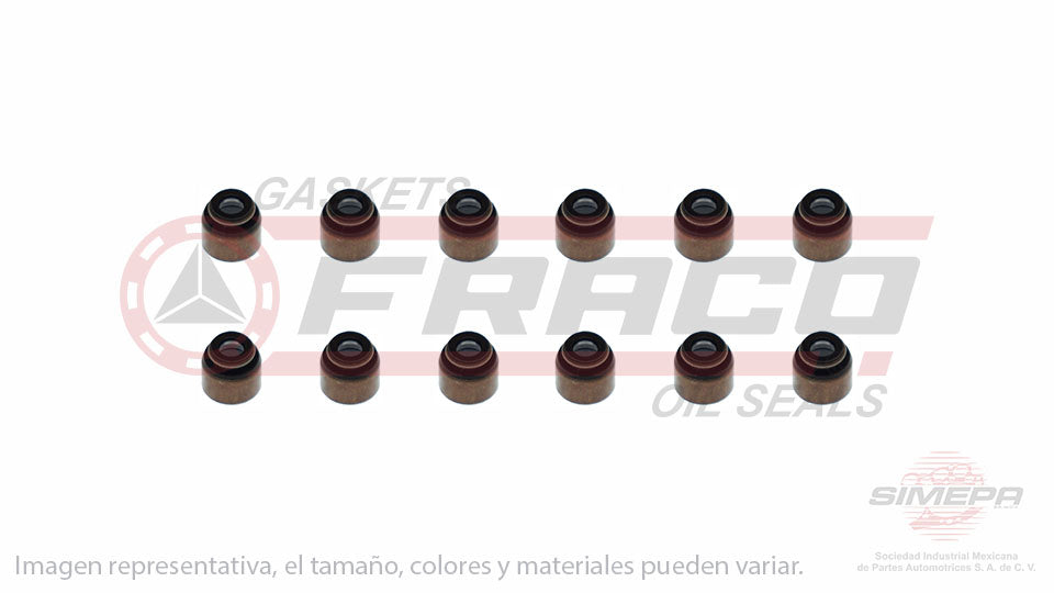 SS-5239-V-12 - SELLOS DE VALVULA POR JUEGOS PARA DODGE ATOS L4 1.0 L 12 V. SOHC G4HC 2000-2004