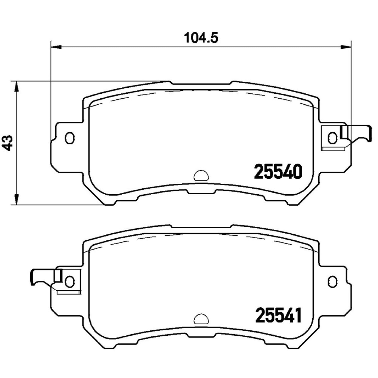 BRE-P49047 - BALATAS TRASERAS PARA MAZDA CX-3 GRAND TOURING 2016-2018