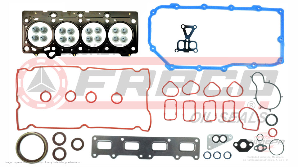 FSX-1140055 - JUEGO DE EMPAQUES PARA CHRYSLER PT CRUISER L4 2.0 L DOHC 16 V. ECC DOHC  2000-2004