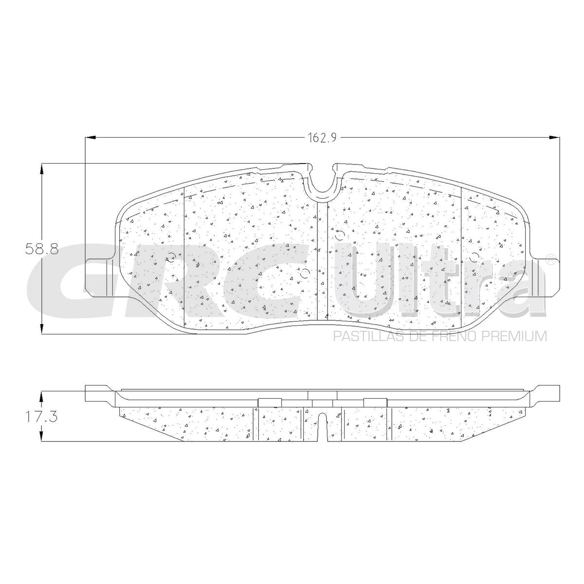 GMD1098 - BALATAS SEMIMETALICAS DELANTERAS PARA LAND ROVER DISCOVERY HSE 2014-2016