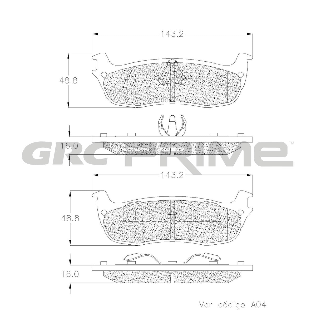 GPRD711SD - BALATAS SEMIMETALICAS TRASERAS PARA FORD EXPEDITION 4.6L 1998-1999