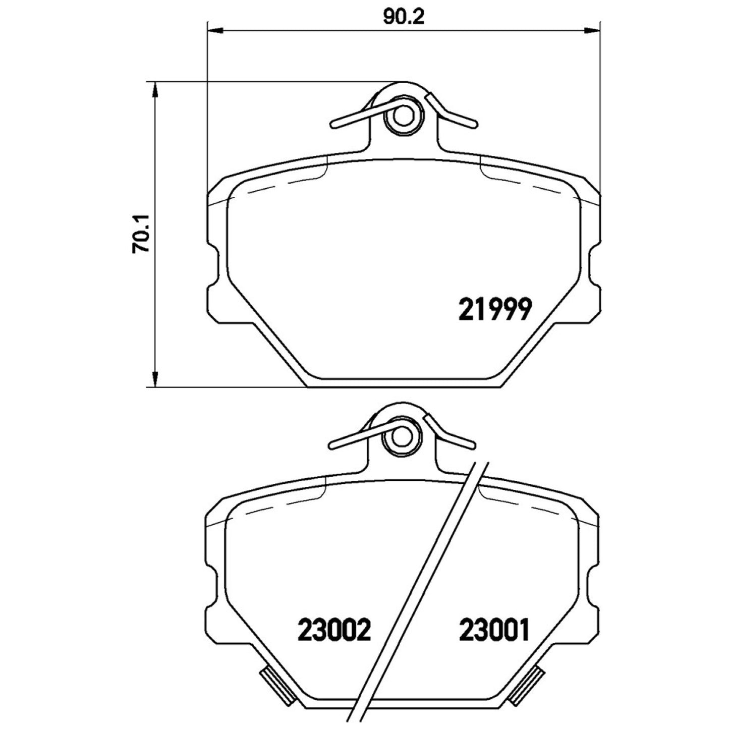 BRE-P50038 - BALATAS DELANTERAS PARA SMART FORTWO BASE 2005-2007