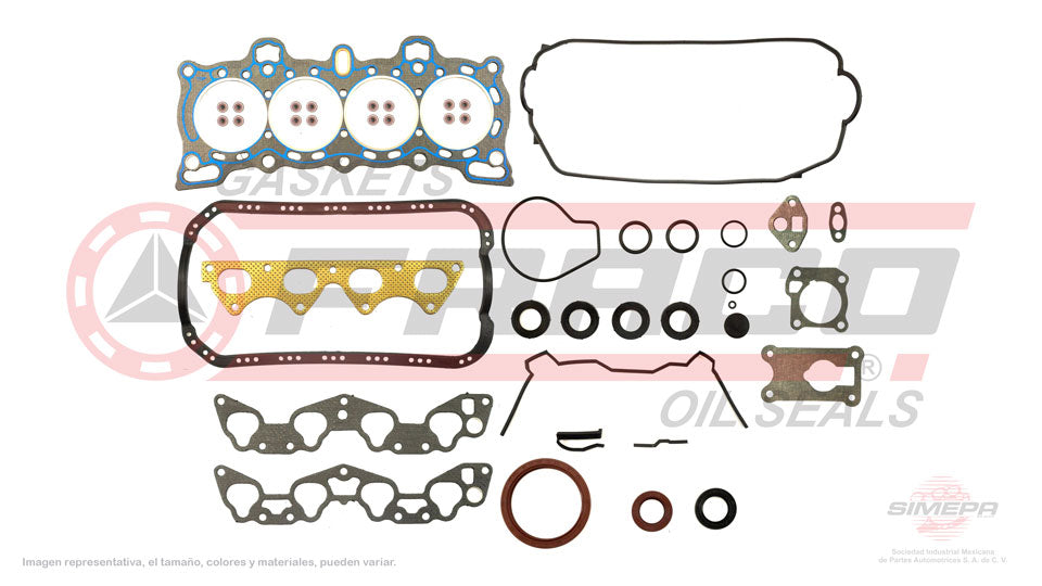 FSX-3540071 - JUEGO DE EMPAQUES PARA HONDA CIVIC L4 1.5 L D15B2 16 V. SOHC D15B2/B7 1988-1995