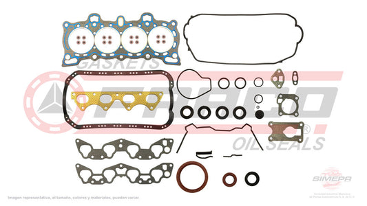 FSX-3540071 - JUEGO DE EMPAQUES PARA HONDA CIVIC L4 1.5 L D15B2 16 V. SOHC D15B2/B7 1988-1995