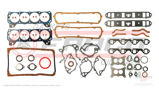 FSX-2682050 - JUEGO DE EMPAQUES PARA FORD BRONCO V8 5.0 L 16 V. OHV 1983-1985