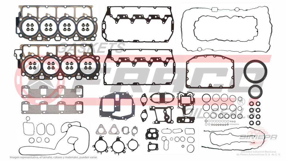 FSX-2682188 - JUEGO DE EMPAQUES PARA FORD F-250 SD V8 6.7 L DIESEL 32 V. DIESEL TURBO POWER STROKE  2011-2016