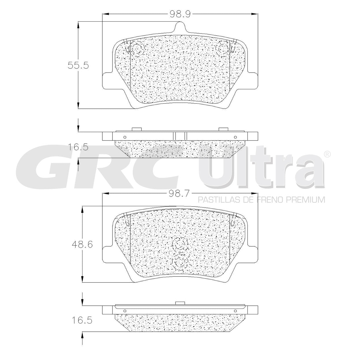 GMD2136 - BALATAS SEMIMETALICAS TRASERAS PARA VOLVO XC40 T4 INSCRIPTION 2021-2022