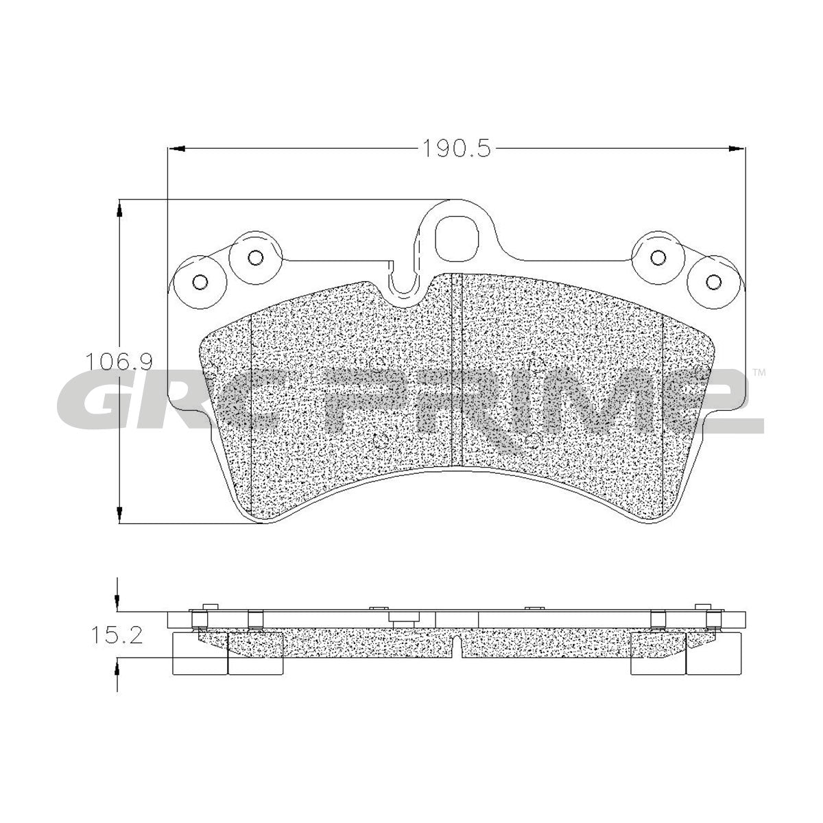 GPRD1014 - BALATAS SEMIMETALICAS DELANTERAS PARA AUDI Q7 PREMIUM 2012-2012