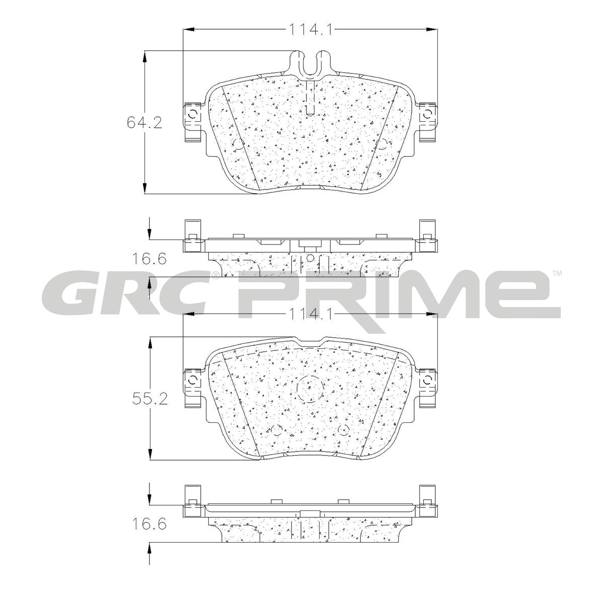 GPRD1936 - BALATAS CERAMICAS TRASERAS PARA MERCEDES-BENZ E200 2016-2020
