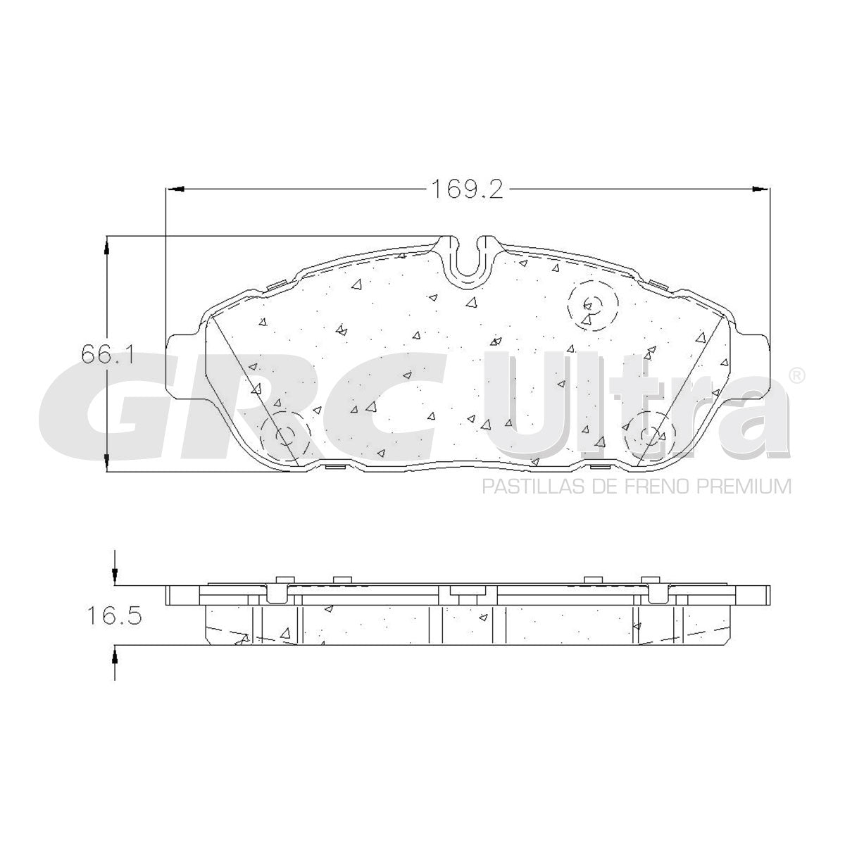 GMD2301 - BALATAS SEMIMETALICAS DELANTERAS PARA FORD E-TRANSIT 2023-2023