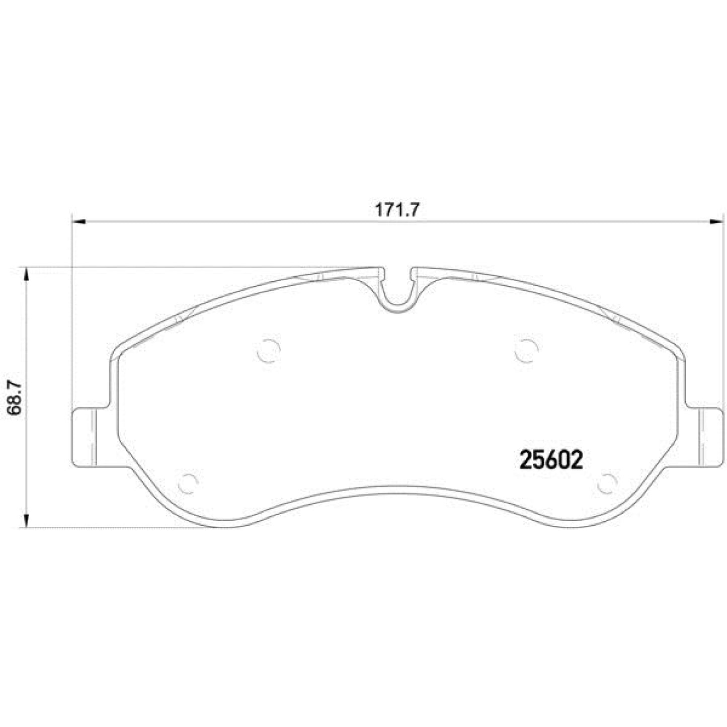 BRE-P24152 - BALATAS DELANTERAS PARA FORD TRANSIT BASE 2015-2020
